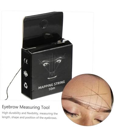 Hemoton 2pcs Ink Pattern Embroidery Thread Ruler Eyebrow Threading Thread Mapping Eyebrow Tool Draw a Line 7.5x4.5cmx2pcs Blackx2pcs - Buy Online on GoSupps.com