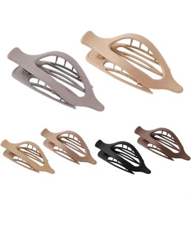 Flat Hair Claw | French Design Alligator Hair Clip - Strong Hold Non Slip Barrettes Accessories Retro Duck Billed Hairpin for Thick Thin Hair Solid color - Buy Online on GoSupps.com