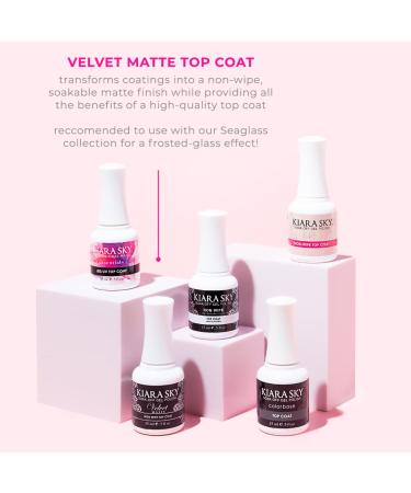 Kiara Sky Soak Off Gel Polish 0.5 fl oz - Top Coat Non Wipe Velvet - Buy Online on GoSupps.com