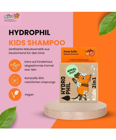 Hydrophil Shampoo & Shower 2in1 apple 60 g - Buy Online on GoSupps.com