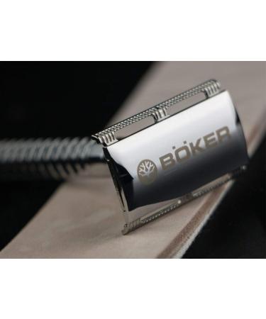 B ker Plus Unisex Knife Safety Razor - Narrow Head Knife Silver | International Shipping Available - Buy Online on GoSupps.com