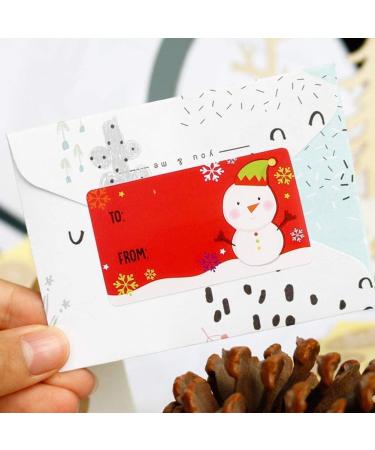 Christmas Tags Gift Tag Stickers for Gifts 500Pcs Self Adhesive Stickers Gift Tags Decorations Gift Wrapping Presents Labels for Gift Bags Cards Envelope Decals Birthday Wedding Holiday Decor (snowman) - Buy Online on GoSupps.com