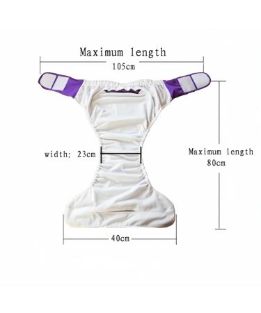 Broco Durable Adult Fabric Diaper - Washable Adjustable Breathable & Reusable | Medium Size for Incontinence - Buy Online on GoSupps.com