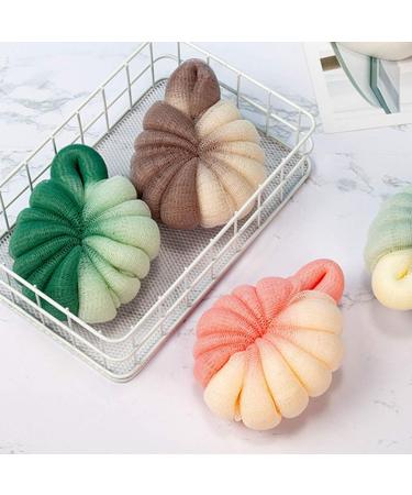 Lurrose 2Pcs Bath Loofah Sponge Set | Exfoliating Body Scrubber for Shower | Men Women | Random Color - Buy Online on GoSupps.com