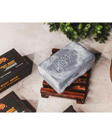 Suavecito Moisturizing Body & Hand Soap Bars 3 Pack - Masculine Original Fragrance with Charcoal 6 oz - Buy Online on GoSupps.com