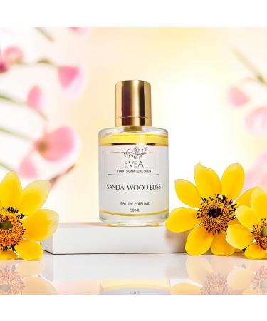 EVEA - Eau de Parfum - Sandalwood Bliss - Inspired by Le Lab.o Santal' 33 - Luxury Paraben Free Vegan Fragrance Unisex - 50ml Spray | 1.7 fl. oz - Buy Online on GoSupps.com