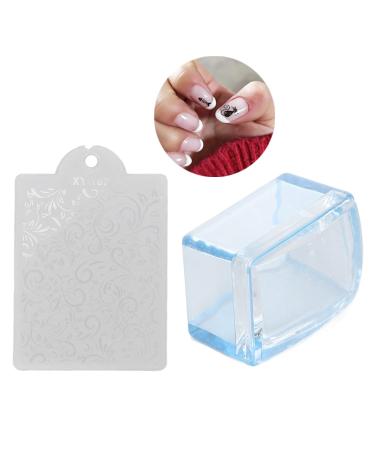 Clear Jelly Nails Stamper - Easy DIY Nail Art Tool for French Manicure | Strong Adsorption & Easy Clean - Buy Online on GoSupps.com