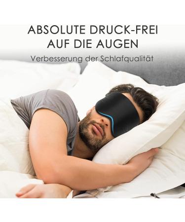 Buy Joyhabit 2 Pack Silk Sleep Masks for Women & Men | Adjustable Large Eye Masks for Peaceful Sleep - Black - Buy Online on GoSupps.com