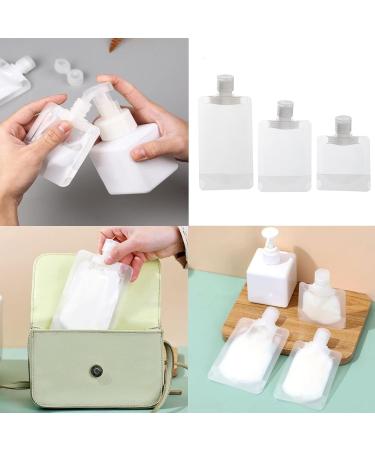 30/50/100ml Shampoo Makeup Fluid Sub Bottle Transparent Clamshell Packaging Bag Refillable Squeeze Pouches Portable Plastic Travel Fluid Pouches for Lotion Shampoo Face Cream-20pcs (50 ml) - Buy Online on GoSupps.com