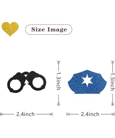 MonMon & Craft Congrats Officer Cupcake Toppers/Future Police Graduation Cupcake Decor/Class of 2024 Cupcake Toppers/Police Academy Graduation Party Cupcake Decorations Black Blue Glitter 24 Pcs - Buy Online on GoSupps.com