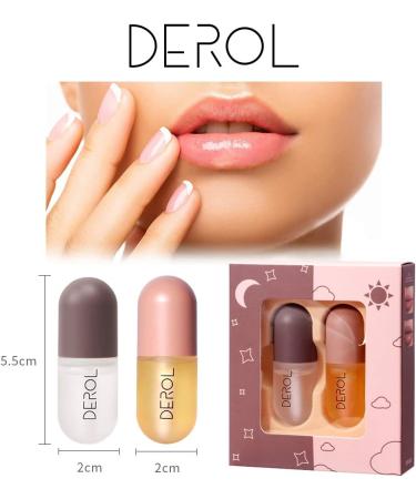 DEROL Lip Plumper Natural Lip Plumper Lip Gloss Lip Enhancer & Lip Care Serum for Fuller Softer Lips Lip Mask Beautiful Fuller Increased Elasticity Lip - Buy Online on GoSupps.com
