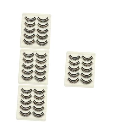 Beavorty 40 Pairs diamond false eyelashes manga lashes fake eyelashes natural lash extensions gems eyelash colored rhinestones natural fake eyelash chemical fiber hard stem make up striking