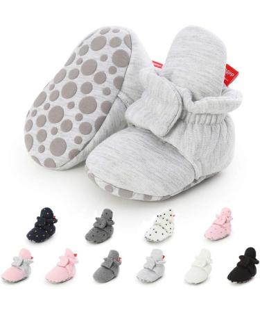EDOTON Unisex Newborn Winter Boots - Warm & Non-Slip Booties for 0-6 Months - Light Gray - Buy Online on GoSupps.com