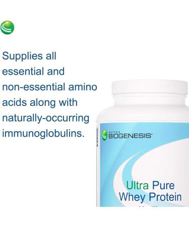 Nutra BioGenesis Ultra Pure Whey Protein Vanilla | Gluten Free | B Vitamins for Recovery | Lean Body | 2.3 lb - Buy Online on GoSupps.com