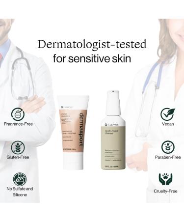 Buy Dermasport Skin Care Set for Swimmers | SPF 50 Sunscreen & Gentle Cleanser for Pre/Post-Swim Protection | Smooth Youthful Skin Essentials - Buy Online on GoSupps.com