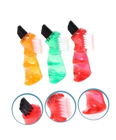 Gleavi 9 STK Toothbrush Set | Hard Prosthesis Cleaning Brushes for Dentures & Toothplates | Travel-Friendly Soft Plastic Brushes - Buy Online on GoSupps.com