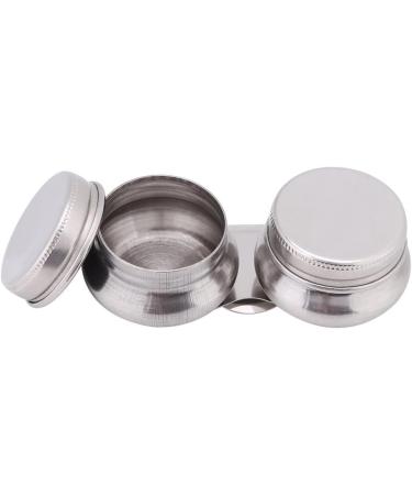Stainless Steel Double Dipper Paint Cup with Lid - Oil Painting Supplies - Buy Online on GoSupps.com