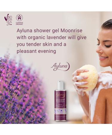 Moonrise Relaxing Shower Gel with Organic Lavender - 250ml | Soothing Natural Skincare for All Skin Types | International Shipping Available - Buy Online on GoSupps.com