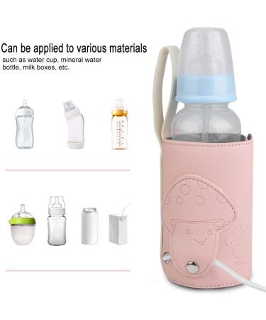 Baby Bottle Warmer USB Baby Bottle Warmer Heater Bottle Bag Milk Bottle Heater Baby Milk Heater Milk Boxes for Water Cups for Mineral Water Bottles Insulation Bottle(Pink) - Buy Online on GoSupps.com