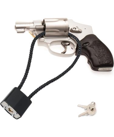 15 Gun Cable Trigger Lock with Keys - Easy to Use, Well-Built Design, Scratch Prevention - Black 15-Inch - Buy Online on GoSupps.com