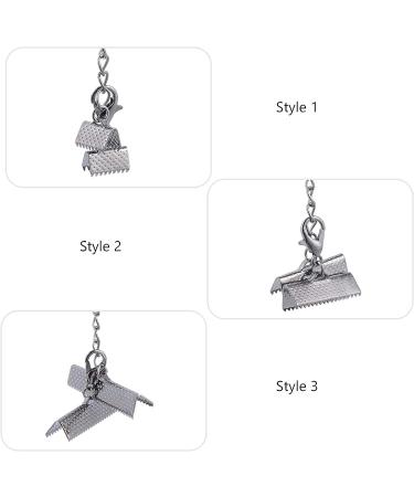 SOIMISS 20pcs 40mm Ribbon Crimps for Jewelry Making - Ribbon Clamps and Cord Ends Kit for Bracelets, Bookmarks - Fasteners and Clasps Included - Buy Online on GoSupps.com