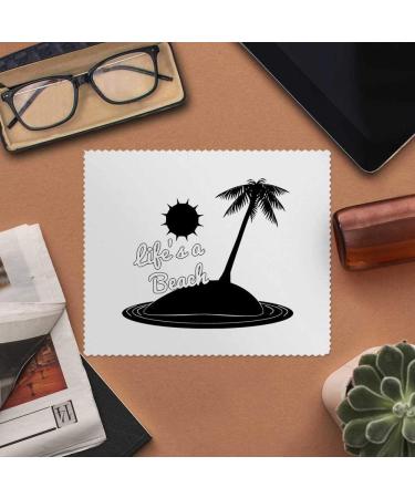 Buy 2 x 'Life's A Beach' Microfiber Lens/Eyeglass Cleaning Cloths - Premium Cleaning & Fast International Shipping - Buy Online on GoSupps.com