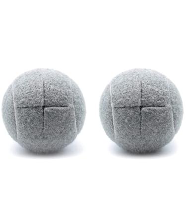 Floahazz 2 PCS Precut Walker Tennis Ball for Furniture Legs and Floor Protection Heavy Duty Long Lasting Felt Pad Covering Grey
