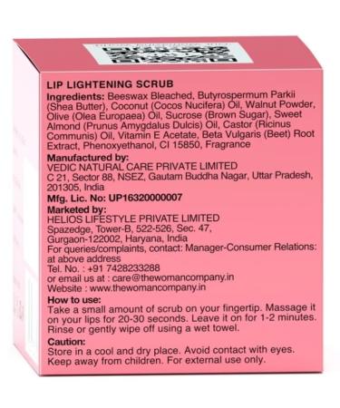 Buy Lip Lightening Scrub for Women - Beetroot Coconut & Walnut - Dark Lip & Pigmentation Reduction - 10 gm - Buy Online on GoSupps.com