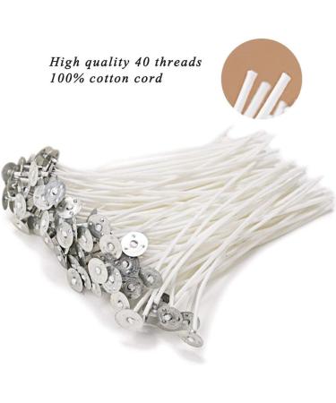 EricX Light 100 Piece Pre-Waxed Cotton Candle Wick for DIY Candle Making - Buy Online on GoSupps.com