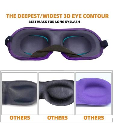 LEEKEN 3D Eye Mask for Women - Machine Washable Sleep Mask Set (Black+Blue+Red) - 3PC Eye Blinder Set - Buy Online on GoSupps.com