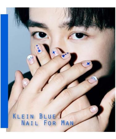 Adhesive Decals Klein Blue DIY Manicure Nail Sticker Nail Art Deco Fire Flame Abstract Face - Buy Online on GoSupps.com