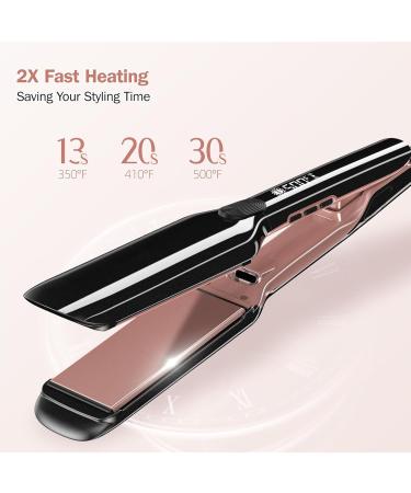Buy Wide Version Infrared Hair Straightener - Dual-Use Vibration & Negative Ion Technology for Curly & Straight Styles - International Shipping Available - Buy Online on GoSupps.com
