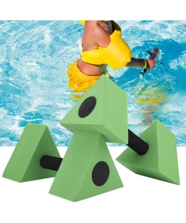 2PCS Water Dumbbells for Aquatic Exercise - Lightweight Triangle Shape Barbells for Water Aerobics & Swimming Fitness - Green EVA Foam Aquatic Fitness Equipment - Buy Online on GoSupps.com
