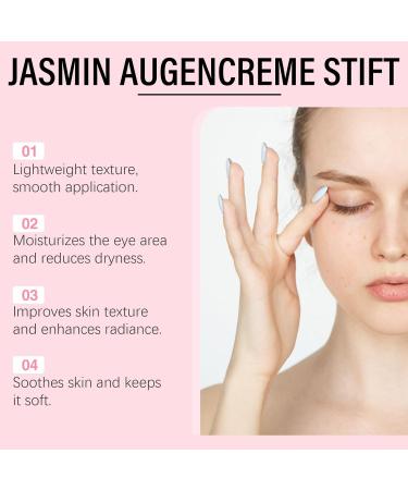 Jasmine Eye Cream Stick - Mineral Oil & Petrolatum Formula Gentle Barrier Repair & Soothing Care(3pcs) 1 Count (Pack of 1) - Buy Online on GoSupps.com