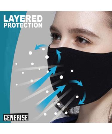 Face Mask Filter x10 GENERISE Filters for Face Masks UK Stock - Replaceable Carbon Activated Face Mask Filters - Buy Online on GoSupps.com