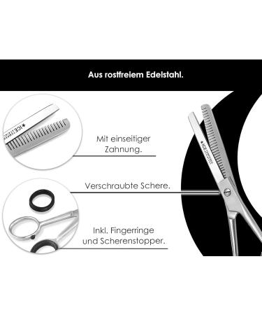 Professional Hair Scissors | Stainless Steel Hairdressing & Effilier Scissors - 6.5 Sharp Cutting Edge for Perfect Haircuts - Buy Online on GoSupps.com