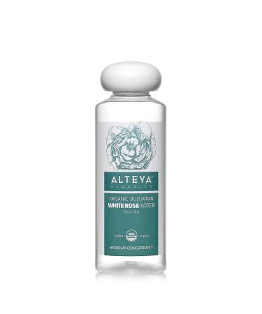 Alteya Organics White Rose Water USDA Certified Organic Facial Toner 8.5 Fl Oz/250mL Pure Bulgarian Rosa Alba Flower Water Award-Winning Moisturizer BPA-Free Bottle with Reducer