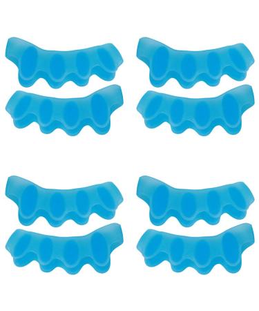 4 Pairs Bunion Toe Corrector - Easy to Clean, Reduce Pressure, Correct Toes for Eversion and Overlapping Toes (Blue, One Size) - Buy Online on GoSupps.com
