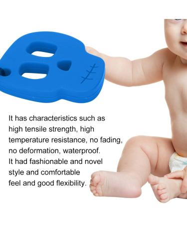 Shop Safe Silicone Baby Bite Toys | Soothing Dental Necklaces for Toddlers - Blue Skull Design - Buy Online on GoSupps.com