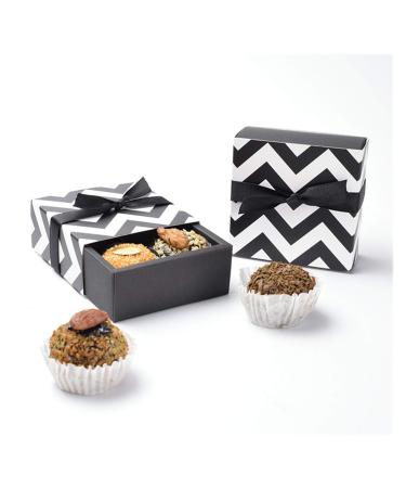 HARPERJOAN Candy Box 5PCS Party Birthday Sugar Almond Wedding Candy Box Holding Gift Biscuit Box Black And White Simple Style (Color : Deep Sapphire) (Color : Fluorescence Yellow)