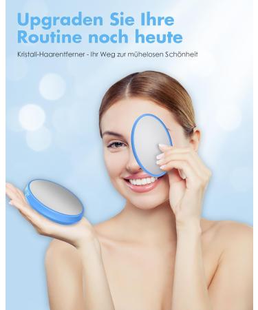 Nano Hair Remover for Women & Men - Portable Crystal Hair Removal Device | Pain-Free Solution for Back Arms & Legs (Blue) - Buy Online on GoSupps.com