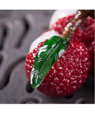 Alipis 1pc Decor Fake Pear Model Color Changing Tea Ornament Tea Pet Accessories Ornaments Boutique Rosy 8.5X7cm - Buy Online on GoSupps.com