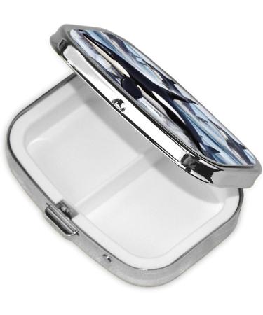 Killer Whale 2 Compartment Pill Case - Cute Travel Pill Organizer for Purse & Gifts - Buy Online on GoSupps.com