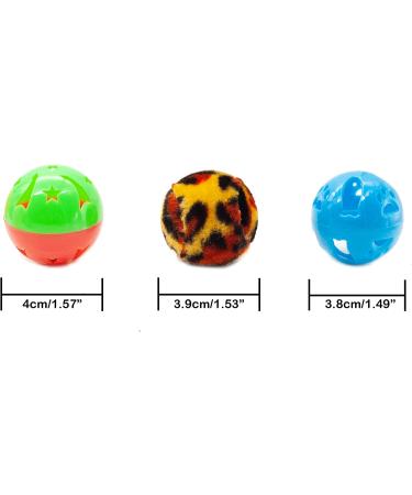 40 Count Plastic Ball Cat Toys with Bell - Assorted Colors - 10 Types - Gift Box Included - Buy Online on GoSupps.com