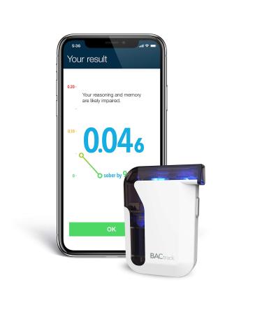 BACtrack Mobile Smartphone Breathalyzer | Professional-Grade Accuracy | Wireless Connectivity to Apple iPhone, Google & Samsung Android Devices | Apple HealthKit Integration 1 Count (Pack of 1)