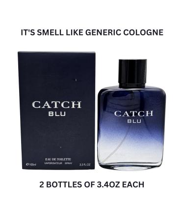 Catch Men and Catch Blu Cologne Combo Set Eau De Toilette Natural Spray Fragrance for Men Wonderful Gift Masculine Scent for All Skin Types 3.4 Fl Oz Each (Pack of 2) - Buy Online on GoSupps.com