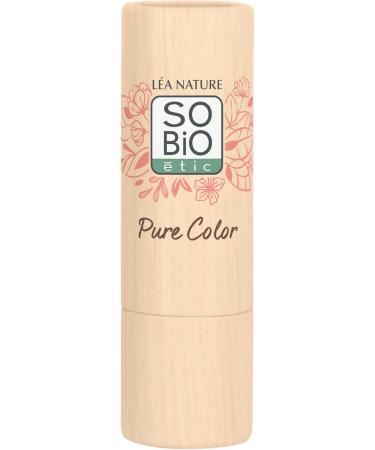 L A NATURE SO BiO tic| Certified Organic Satin Lipstick Pure Color | Rosewood | Shiny & satin effect | Even coverage | Nourished lips | Shea Butter | Vegan|Made in France| 4.5g - Buy Online on GoSupps.com