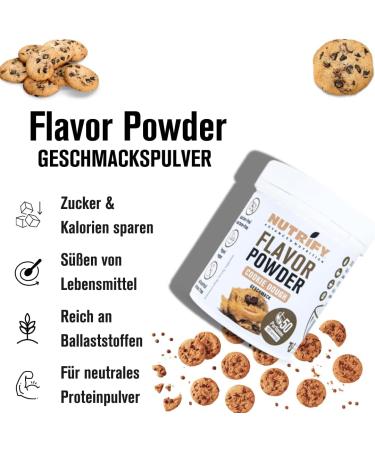  Nutrify NUTRIFY Cookie Dough Flavour Powder 3 x 150 g Low Calorie High Fiber Only 5.81 Kcal Per Serving for Sweetening Cooking and Refining Foods - Buy Online on GoSupps.com