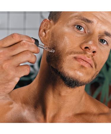 Hyaluronic Acid Day & Night Facial Serum for Men | Vitamin E | All Skin Types | 1 Oz - Unscented - Buy Online on GoSupps.com