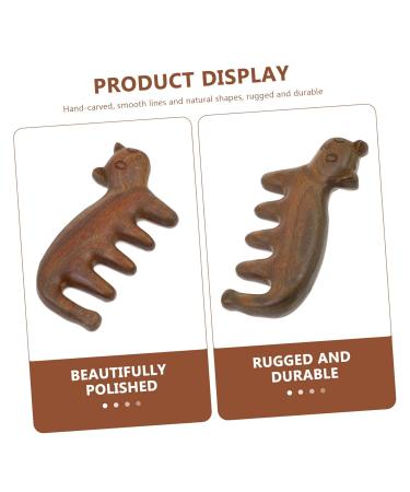 Magiclulu Haircongs 3 STK: Green Sandalwood Comb & Face Massager - Acupuncture Tool for Scalp & Head Massage - Buy Online on GoSupps.com